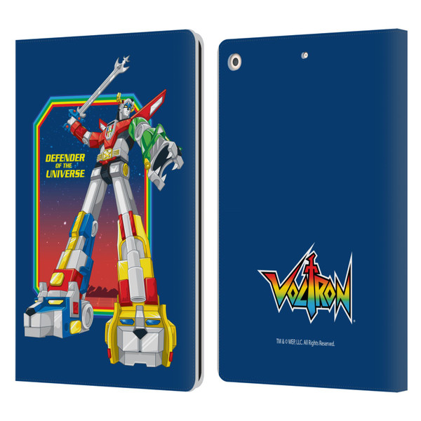 Voltron Graphics Defender Of Universe Plain Leather Book Wallet Case Cover For Apple iPad 10.2 2019/2020/2021