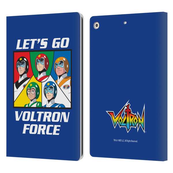 Voltron Graphics Go Voltron Force Leather Book Wallet Case Cover For Apple iPad 10.2 2019/2020/2021