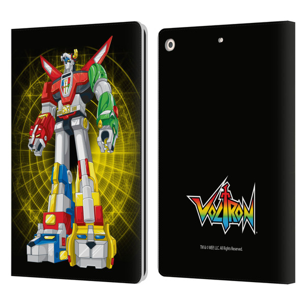 Voltron Graphics Robot Sphere Leather Book Wallet Case Cover For Apple iPad 10.2 2019/2020/2021