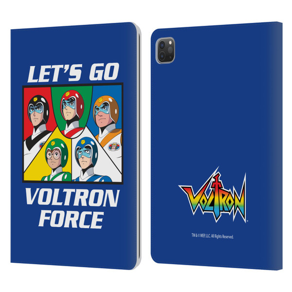 Voltron Graphics Go Voltron Force Leather Book Wallet Case Cover For Apple iPad Pro 11 2020 / 2021 / 2022