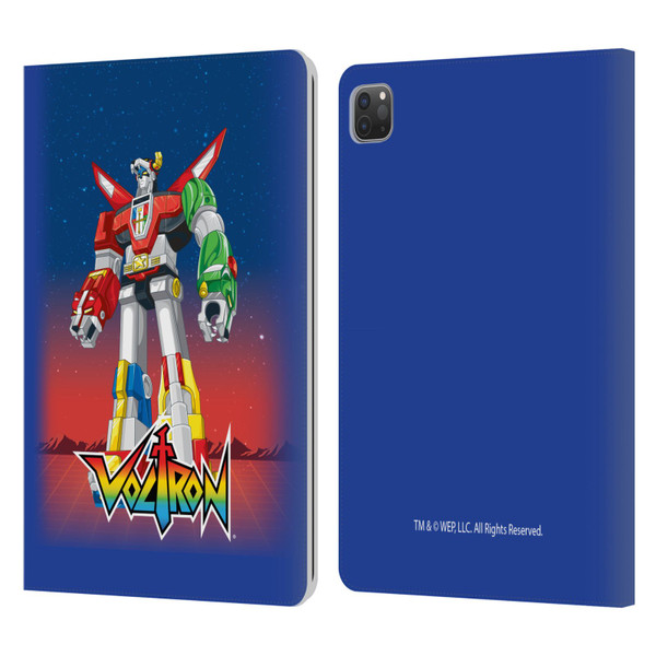 Voltron Graphics Robot Leather Book Wallet Case Cover For Apple iPad Pro 11 2020 / 2021 / 2022