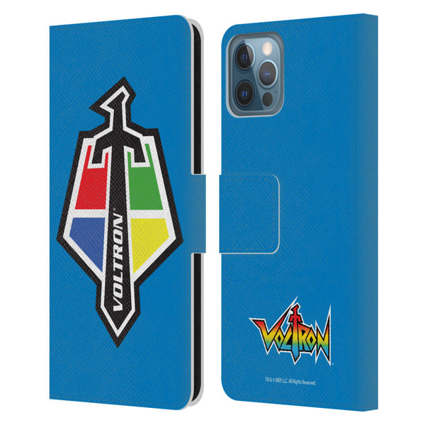 Voltron Graphics Badge Logo Leather Book Wallet Case Cover For Apple iPhone 12 / iPhone 12 Pro