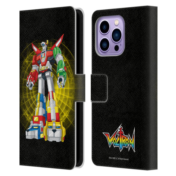 Voltron Graphics Robot Sphere Leather Book Wallet Case Cover For Apple iPhone 14 Pro Max