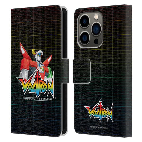 Voltron Graphics Defender Of The Universe Leather Book Wallet Case Cover For Apple iPhone 14 Pro