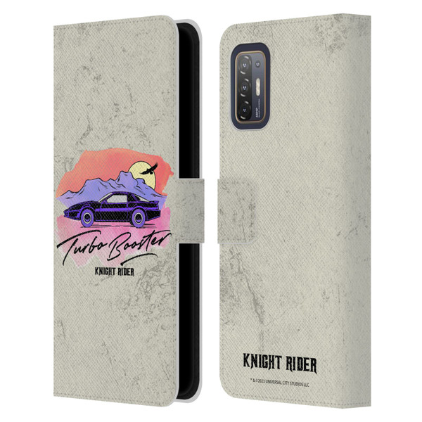 Knight Rider Graphics Turbo Booster Leather Book Wallet Case Cover For HTC Desire 21 Pro 5G