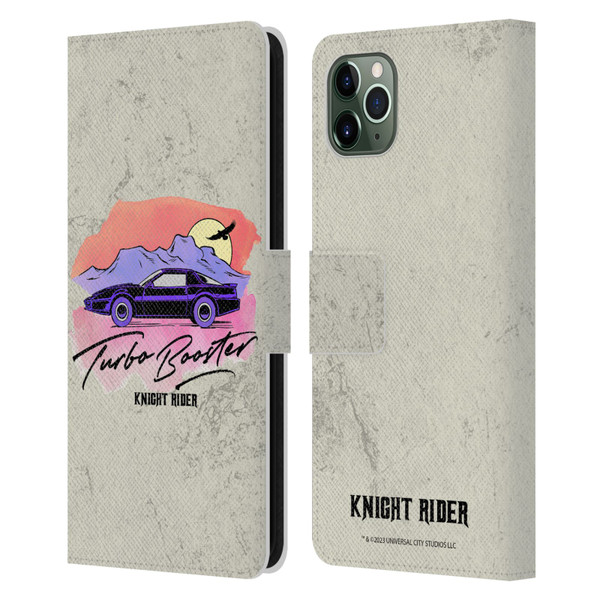 Knight Rider Graphics Turbo Booster Leather Book Wallet Case Cover For Apple iPhone 11 Pro Max