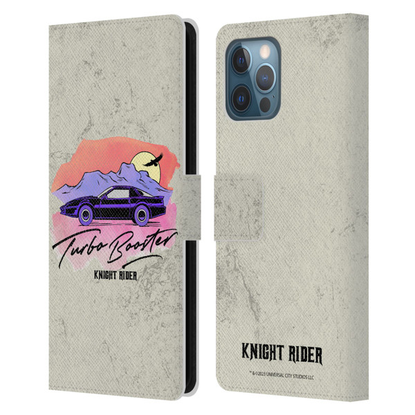 Knight Rider Graphics Turbo Booster Leather Book Wallet Case Cover For Apple iPhone 12 Pro Max