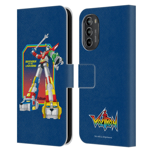 Voltron Graphics Defender Of Universe Plain Leather Book Wallet Case Cover For Motorola Moto G82 5G