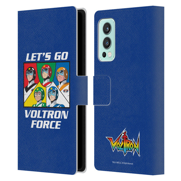 Voltron Graphics Go Voltron Force Leather Book Wallet Case Cover For OnePlus Nord 2 5G
