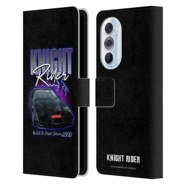 Knight Rider Graphics Kitt 2000 Leather Book Wallet Case Cover For Motorola Edge X30