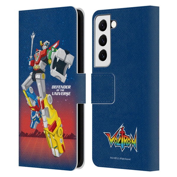 Voltron Graphics Defender Of Universe Gradient Leather Book Wallet Case Cover For Samsung Galaxy S22 5G