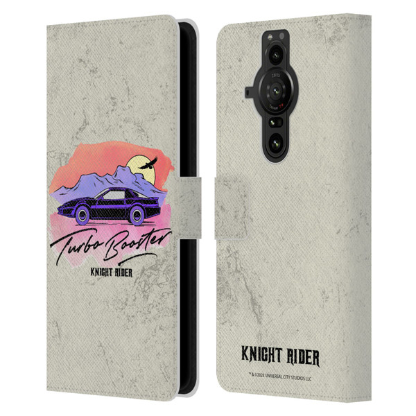 Knight Rider Graphics Turbo Booster Leather Book Wallet Case Cover For Sony Xperia Pro-I