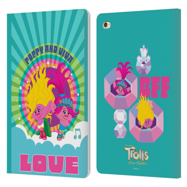 Trolls 3: Band Together Art Love Leather Book Wallet Case Cover For Apple iPad mini 4