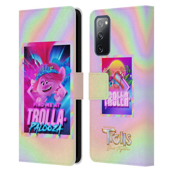 Trolls 3: Band Together Art Trolla-Palooza Leather Book Wallet Case Cover For Samsung Galaxy S20 FE / 5G