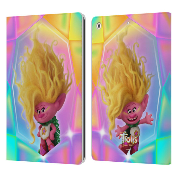 Trolls 3: Band Together Graphics Viva Leather Book Wallet Case Cover For Apple iPad 10.2 2019/2020/2021