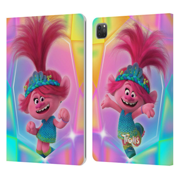 Trolls 3: Band Together Graphics Poppy Leather Book Wallet Case Cover For Apple iPad Pro 11 2020 / 2021 / 2022