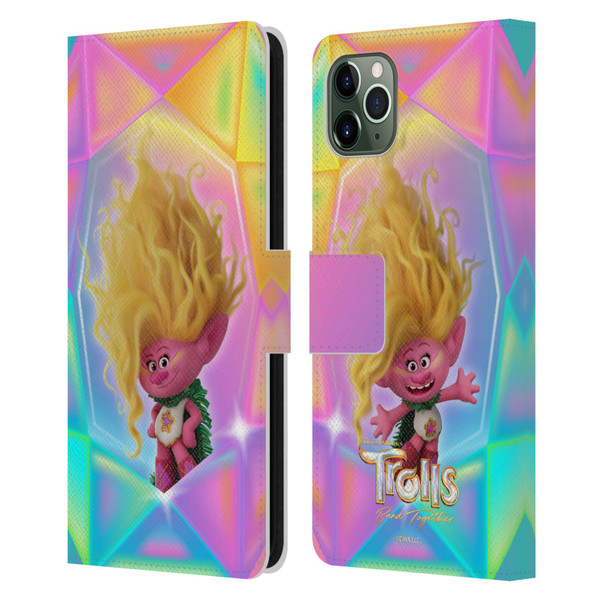 Trolls 3: Band Together Graphics Viva Leather Book Wallet Case Cover For Apple iPhone 11 Pro Max