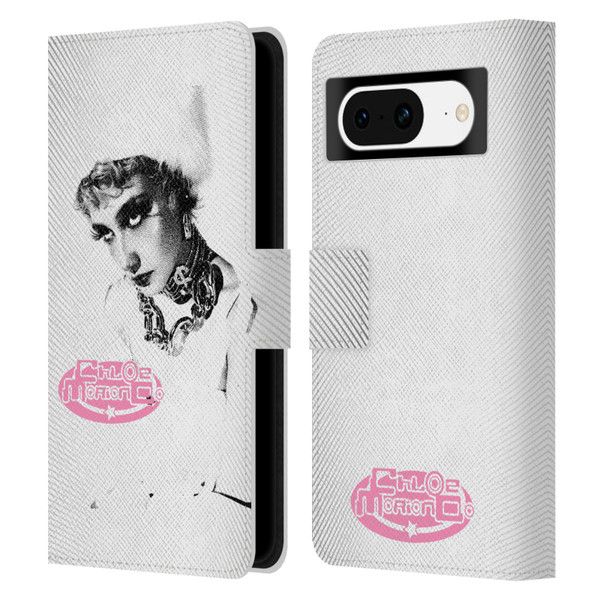 Chloe Moriondo Graphics Portrait Leather Book Wallet Case Cover For Google Pixel 8
