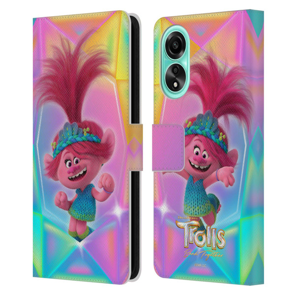 Trolls 3: Band Together Graphics Poppy Leather Book Wallet Case Cover For OPPO A78 5G