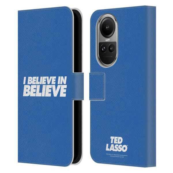 Ted Lasso Season 1 Graphics I Believe In Believe Leather Book Wallet Case Cover For OPPO Reno10 5G / Reno10 Pro 5G