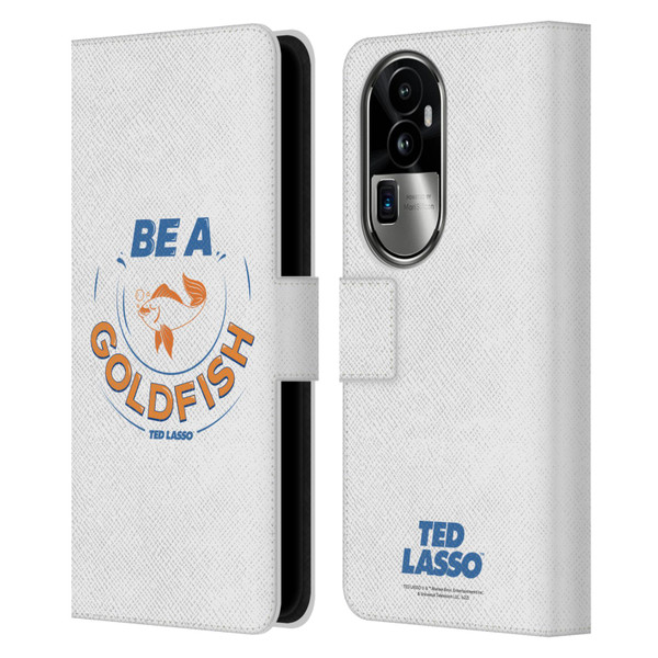 Ted Lasso Season 1 Graphics Be A Goldfish Leather Book Wallet Case Cover For OPPO Reno10 Pro+