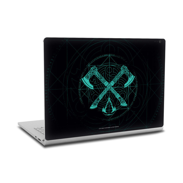Assassin's Creed Valhalla Compositions Dual Axes Vinyl Sticker Skin Decal Cover for Microsoft Surface Book 2