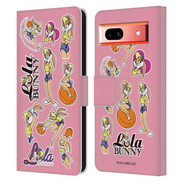 Space Jam (1996) Graphics Lola Bunny Leather Book Wallet Case Cover For Google Pixel 7a