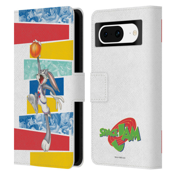 Space Jam (1996) Graphics Bugs Bunny Leather Book Wallet Case Cover For Google Pixel 8