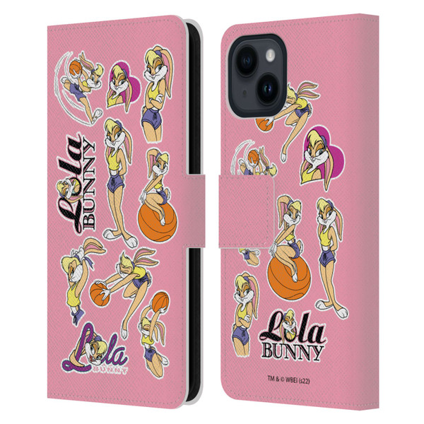 Space Jam (1996) Graphics Lola Bunny Leather Book Wallet Case Cover For Apple iPhone 15