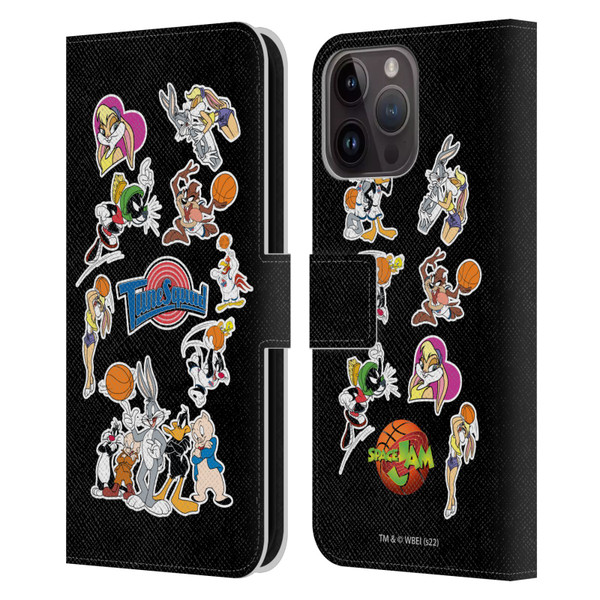 Space Jam (1996) Graphics Tune Squad Leather Book Wallet Case Cover For Apple iPhone 15 Pro Max