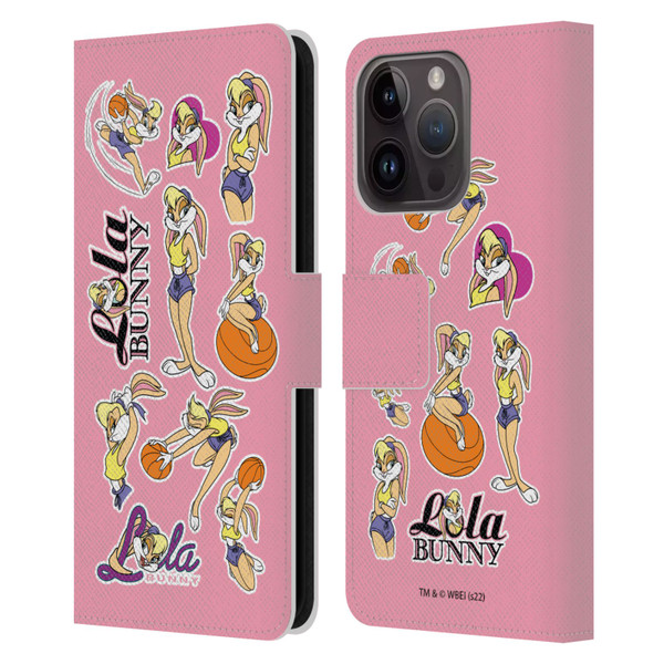 Space Jam (1996) Graphics Lola Bunny Leather Book Wallet Case Cover For Apple iPhone 15 Pro