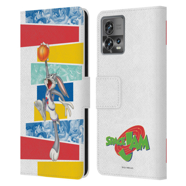 Space Jam (1996) Graphics Bugs Bunny Leather Book Wallet Case Cover For Motorola Moto Edge 30 Fusion