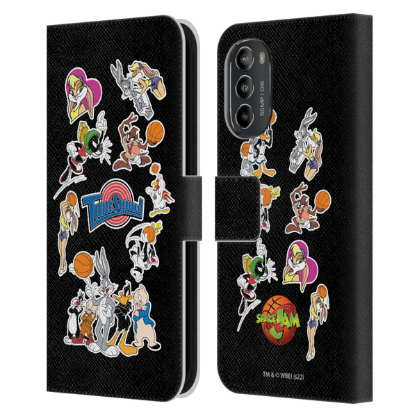 Space Jam (1996) Graphics Tune Squad Leather Book Wallet Case Cover For Motorola Moto G82 5G