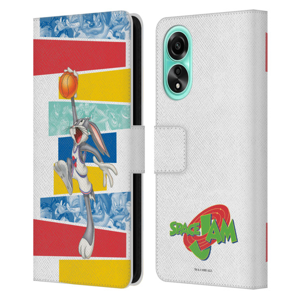 Space Jam (1996) Graphics Bugs Bunny Leather Book Wallet Case Cover For OPPO A78 5G