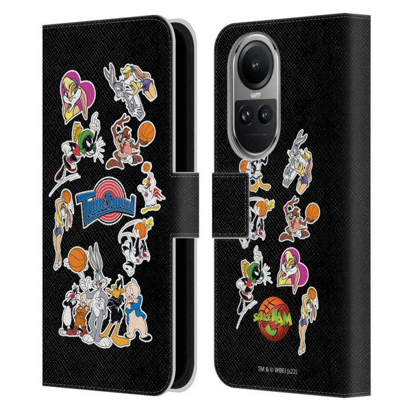 Space Jam (1996) Graphics Tune Squad Leather Book Wallet Case Cover For OPPO Reno10 5G / Reno10 Pro 5G