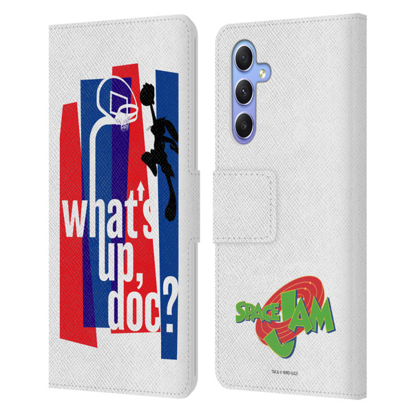 Space Jam (1996) Graphics What's Up Doc? Leather Book Wallet Case Cover For Samsung Galaxy A34 5G