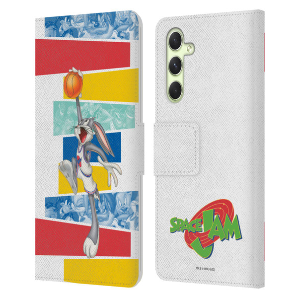 Space Jam (1996) Graphics Bugs Bunny Leather Book Wallet Case Cover For Samsung Galaxy A54 5G