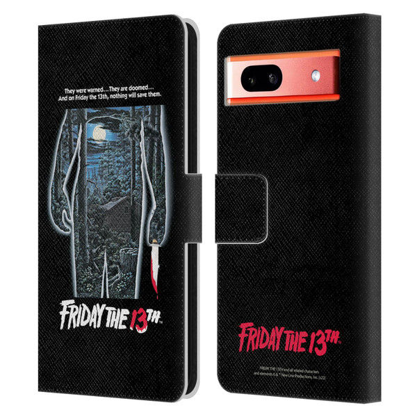 Friday the 13th 1980 Graphics Poster Leather Book Wallet Case Cover For Google Pixel 7a