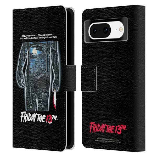 Friday the 13th 1980 Graphics Poster Leather Book Wallet Case Cover For Google Pixel 8