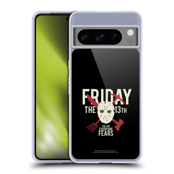 Friday the 13th 1980 Graphics The Day Everyone Fears Soft Gel Case for Google Pixel 8 Pro
