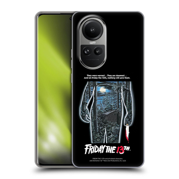 Friday the 13th 1980 Graphics Poster Soft Gel Case for OPPO Reno10 5G / Reno10 Pro 5G