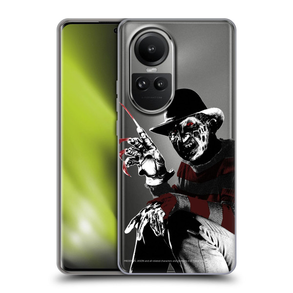 Freddy VS. Jason Graphics Freddy Soft Gel Case for OPPO Reno10 5G / Reno10 Pro 5G
