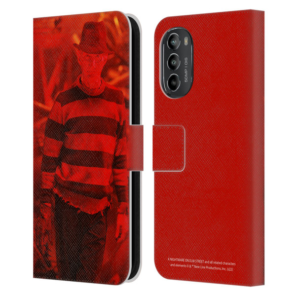 A Nightmare On Elm Street 3 Dream Warriors Graphics Freddy 2 Leather Book Wallet Case Cover For Motorola Moto G82 5G