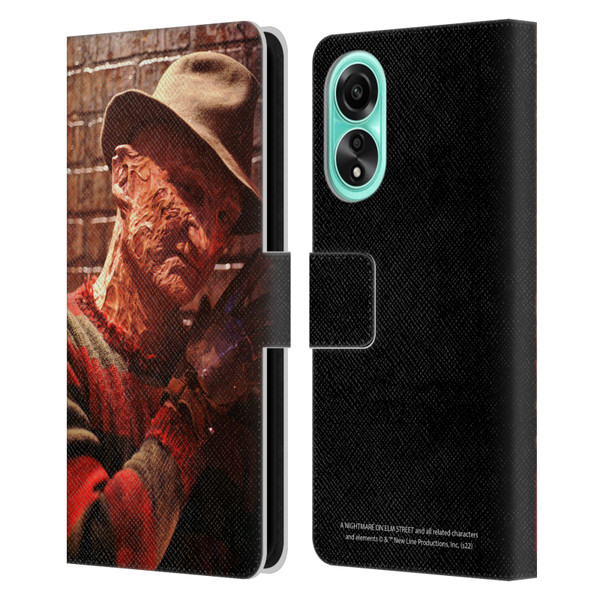 A Nightmare On Elm Street 3 Dream Warriors Graphics Freddy 3 Leather Book Wallet Case Cover For OPPO A78 5G