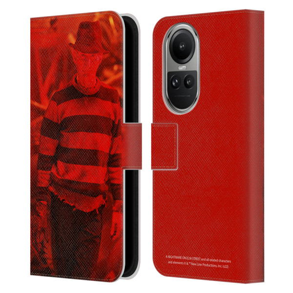 A Nightmare On Elm Street 3 Dream Warriors Graphics Freddy 2 Leather Book Wallet Case Cover For OPPO Reno10 5G / Reno10 Pro 5G
