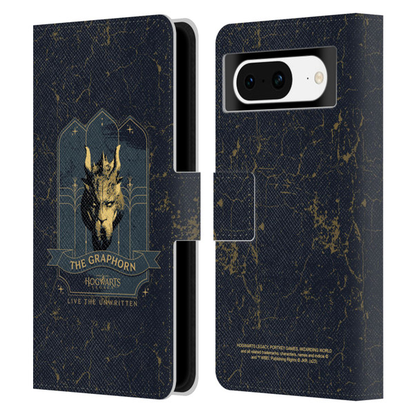 Hogwarts Legacy Graphics The Graphorn Leather Book Wallet Case Cover For Google Pixel 8