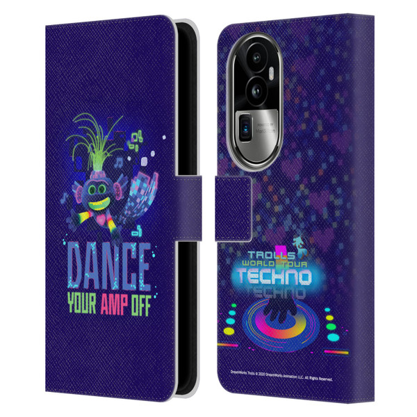 Trolls World Tour Assorted Pop Techno Leather Book Wallet Case Cover For OPPO Reno10 Pro+