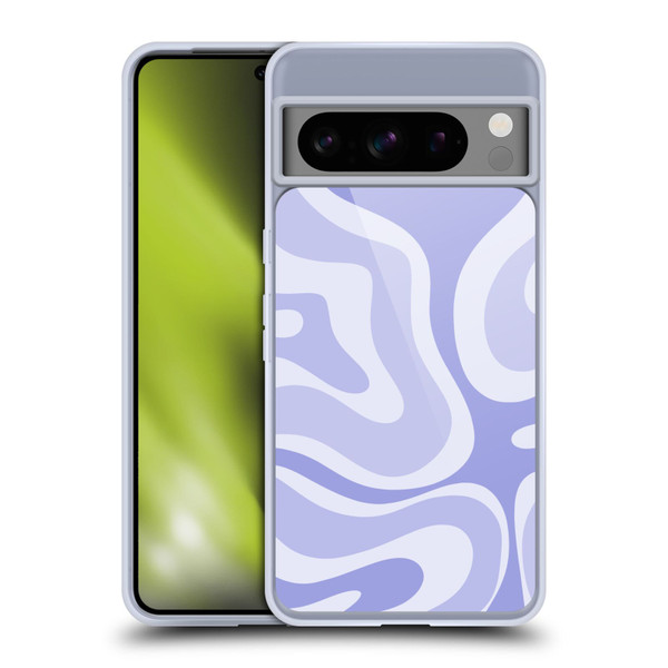 Kierkegaard Design Studio Art Modern Liquid Swirl Purple Soft Gel Case for Google Pixel 8 Pro