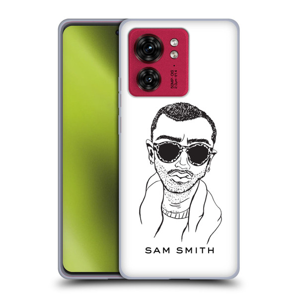 Sam Smith Art Illustration Soft Gel Case for Motorola Moto Edge 40