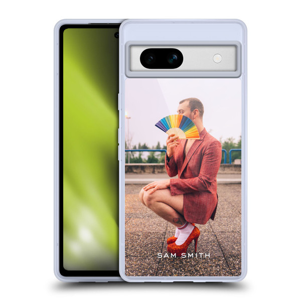 Sam Smith Art Rainbow Fan Soft Gel Case for Google Pixel 7a